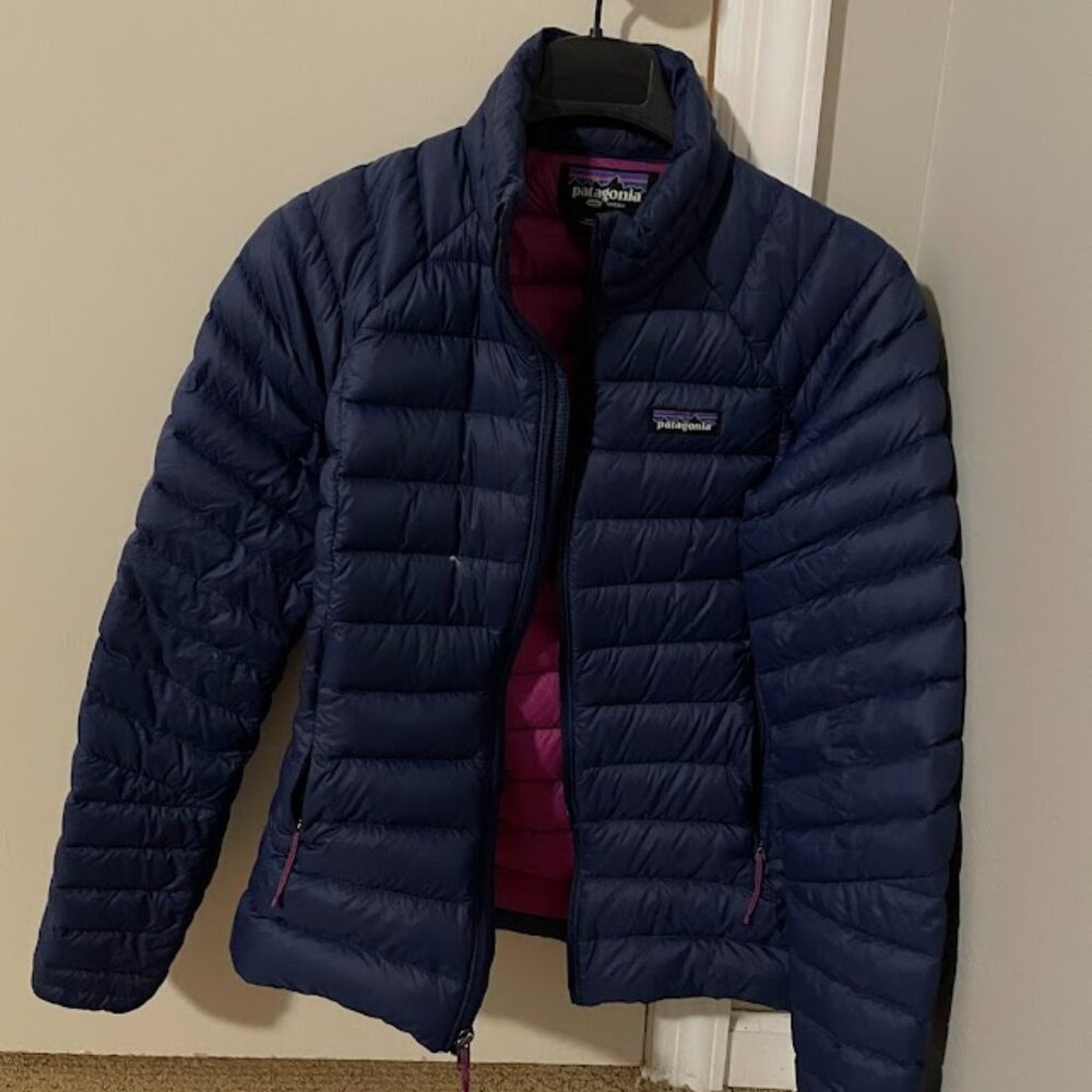 Patagonia W's Down Sweater in Sound Blue, Size S/P